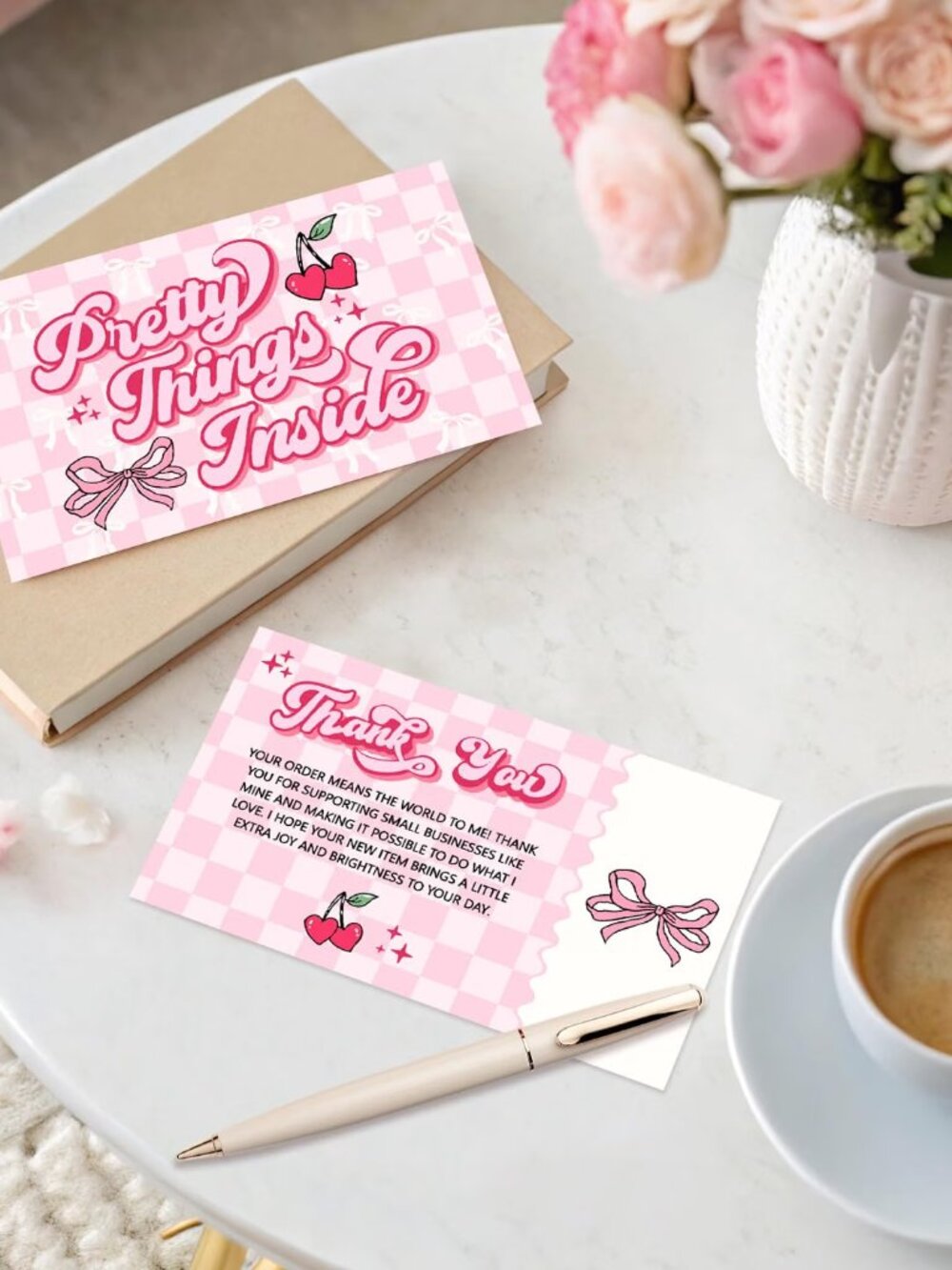 "Pretty Things Inside" Thank You Cards